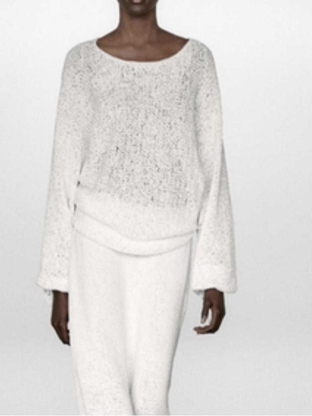 Massimo Dutti NWT white balloon sleeve top with bows 5630/570 - Picture 4 of 6